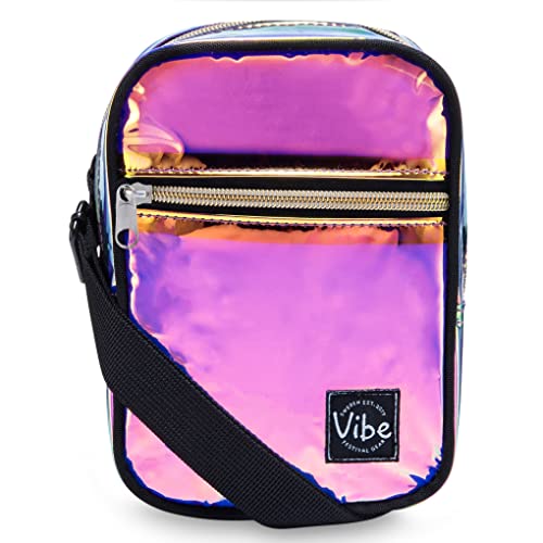 Vibe Festival Gear Small Crossbody Sling Bag for Women Men 5in1 Multi-Use from (rPET) Recycled Polyester Belt Bag Cross Bo...