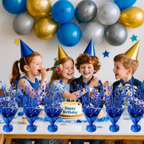 YinNorth 12 Pcs Metallic Foil Spray Centerpiece Party Star Table Decoration Brust Glitter Table Topper Decor for Birthday ...