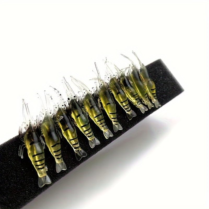 Fishing Lures,Soft Silicone Shrimp for bass Lures,Jigs Fishing Bait for Freshwater and Saltwater,Fishing Gifts