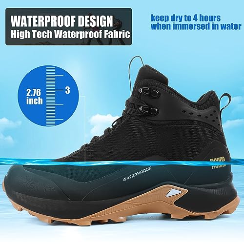 R CORD Women’s Waterproof Hiking Shoes Lightweight Comfortable Hiking Boots for Women Non-Slip Outdoor Walking Camping Tre...