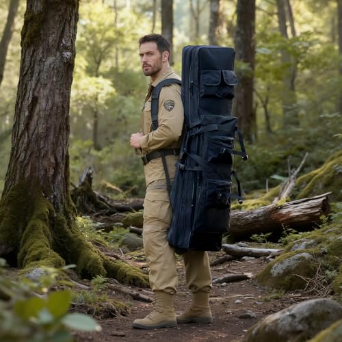 yuzhiyuan Fishing & Tactical Universal Bag - 600D Waterproof Oxford Fabric, Durable, Multi-Storage Pockets for Well-Protec...