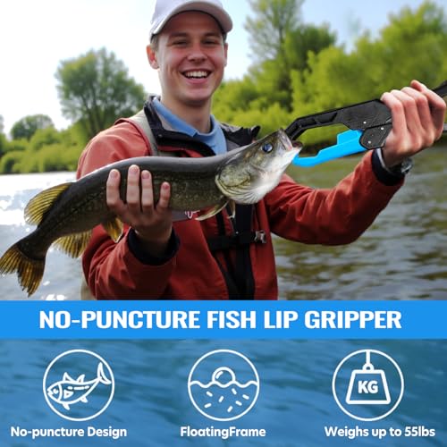 TOPFORT Fishing Gear Tool Kit - 7PC Saltwater Fishing Pliers Accessories Set - Fishing Equipment with Fish Knife Scissors ...