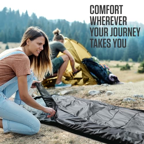 VENTURE 4TH Backpacking Sleeping Bag – XXL, Double and Single Sizes - Lightweight Warm & Cold Weather Sleeping Bags for Ad...