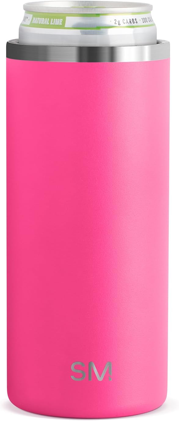 Simple Modern Skinny Can Cooler | Slim Insulated Stainless Steel Drink Sleeve Holder | Insulate Seltzer, Soda, Beer, Energ...