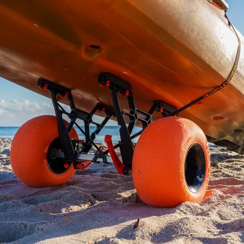 YakAttack Kayak Carts with Adjustable Frame & Wheel Options | All-Terrain, Sand & Solid Tire Variations | Durable Folding ...