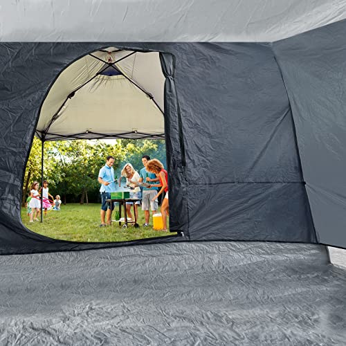 KAMPKEEPER Side Tent,Camping Tent for 10' x 10' Pop Up Canopy, Easy Set Up Gazebo,Compatible with 10' Wide Canopy Tents (G...