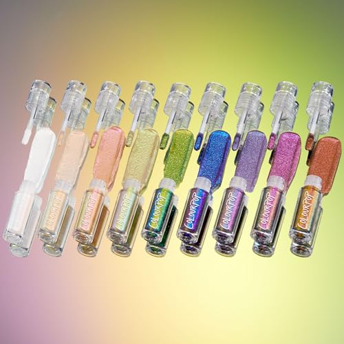 ColourPop Chrome Liquid Eyeshadow - Color-Shifting Chrome Eyeshadow with Long-Lasting & Ultra-Pigmented Formula - Beetle (...
