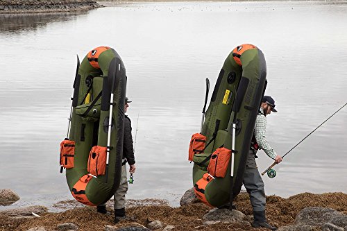 Sea Eagle PF7 PackFish7 Inflatable 7' Fishing Boat-Lightweight-Portable-Dry Enclosed Hull-Durable-One Person Fishing Boat ...
