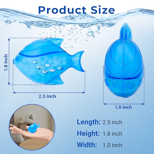 Funmit Humidifier Cleaning Fish, 12 Pack Humidifier Cleaner for Humidifiers and Fish Tanks, Purifies Water, Prevents Hard ...