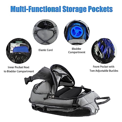 Zavothy Hydration Backpack with 2L Hydration Bladder Water Backpack for Hiking Hydration Pack for Running Cycling Hiking
