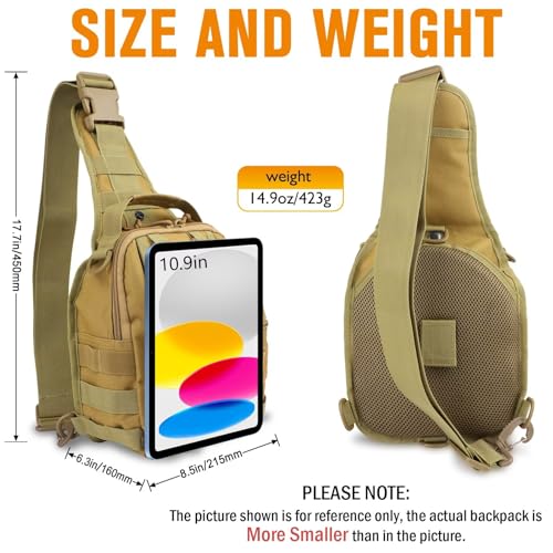 Dovesun Small Fishing Backpack, Waterproof Fly Fishing Sling Pack Tackle Bag with Tackle Boxes