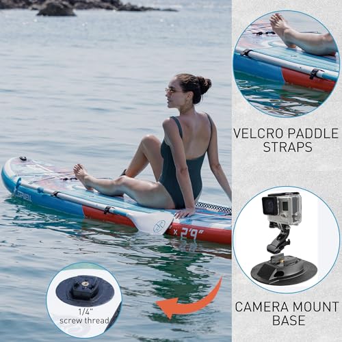 UPWELL 11’6”/11'2”/11'/10'8”/10'6”/10'2” Inflatable Stand Up Paddle Board with sup Accessories Including Backpack, Repairi...