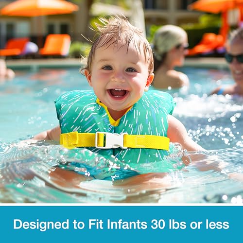 Dark Lightning USCG Approved Infant Life Jacket 0-30 lbs, Swim Vest for Baby/Toddlers 1-3 Year Old 20-30 lbs,Toddler Float...