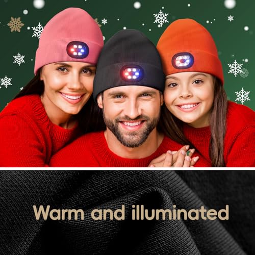 Olulse Unisex Beanie with The Light, Gifts for Men Women Husband Him