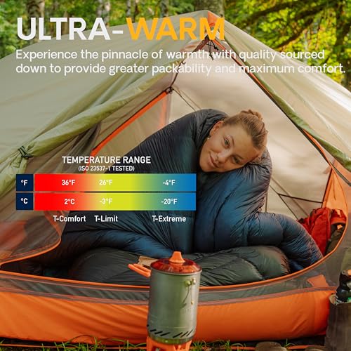 Featherstone Moondance 25 850 Fill Power Down Top Quilt Mummy Sleeping Bag Alternative for Ultralight Backpacking Camping ...