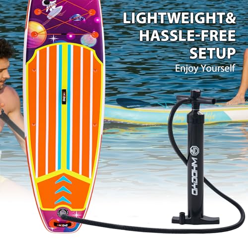 WHDCYD Inflatable Stand Up Paddle Board 11' × 33" × 6", Yoga Board with Durable SUP Accessories for Adults & Youth, Versat...