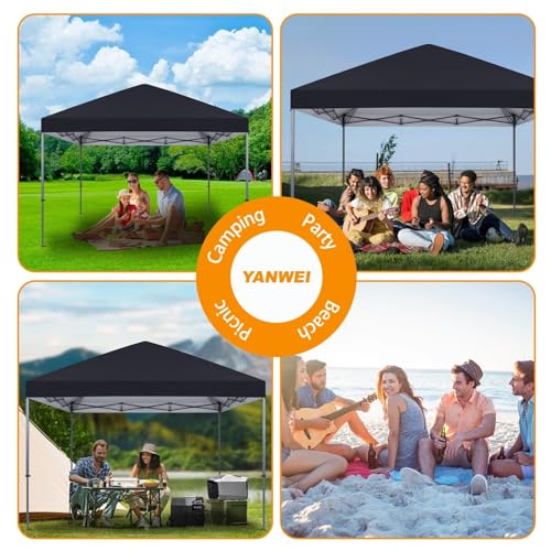 8x8 Canopy Replacement Top Only,Waterproof Pop Up Canopy Tent Top Replacement Cover Roof with Windproof Ropes for Straight...