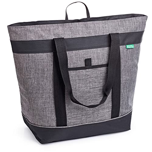 Jumbo Insulated Cooler Bag (Charcoal) with HD Thermal Insulation - Premium, Collapsible Soft Cooler Makes a Perfect Insula...