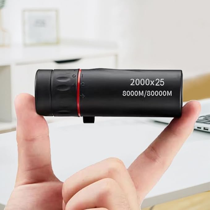 Mini Monocular Telescope, 2000X25 Portable Monocular Focus Optics Telescopes for Sporting Events, Concerts, Camping, Bird ...