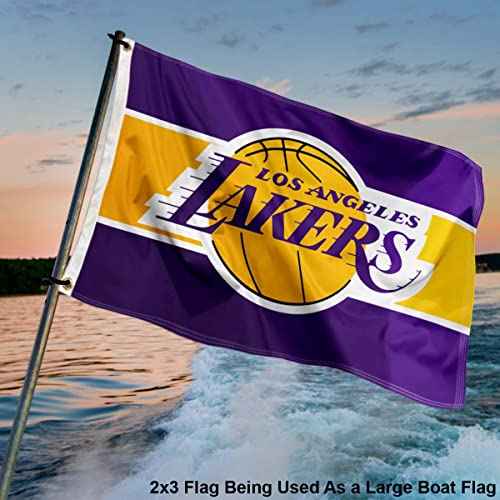 Los Angeles Lakers Small 2x3 Foot Banner Flag