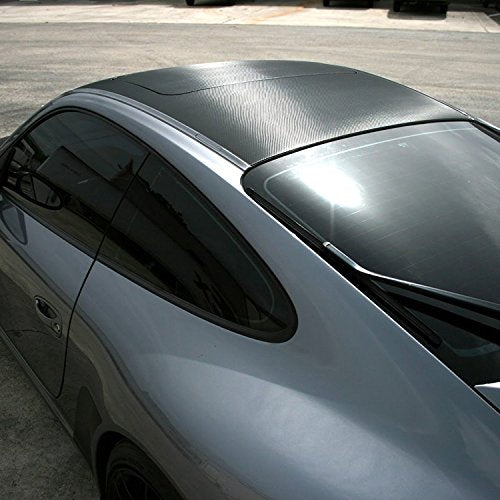 LZLRUN 3D Carbon Fiber Vinyl Wrap - Outdoor Rated for Automotive Use - 12 inches x 60 inches Contain Knife and Hand Tool (...