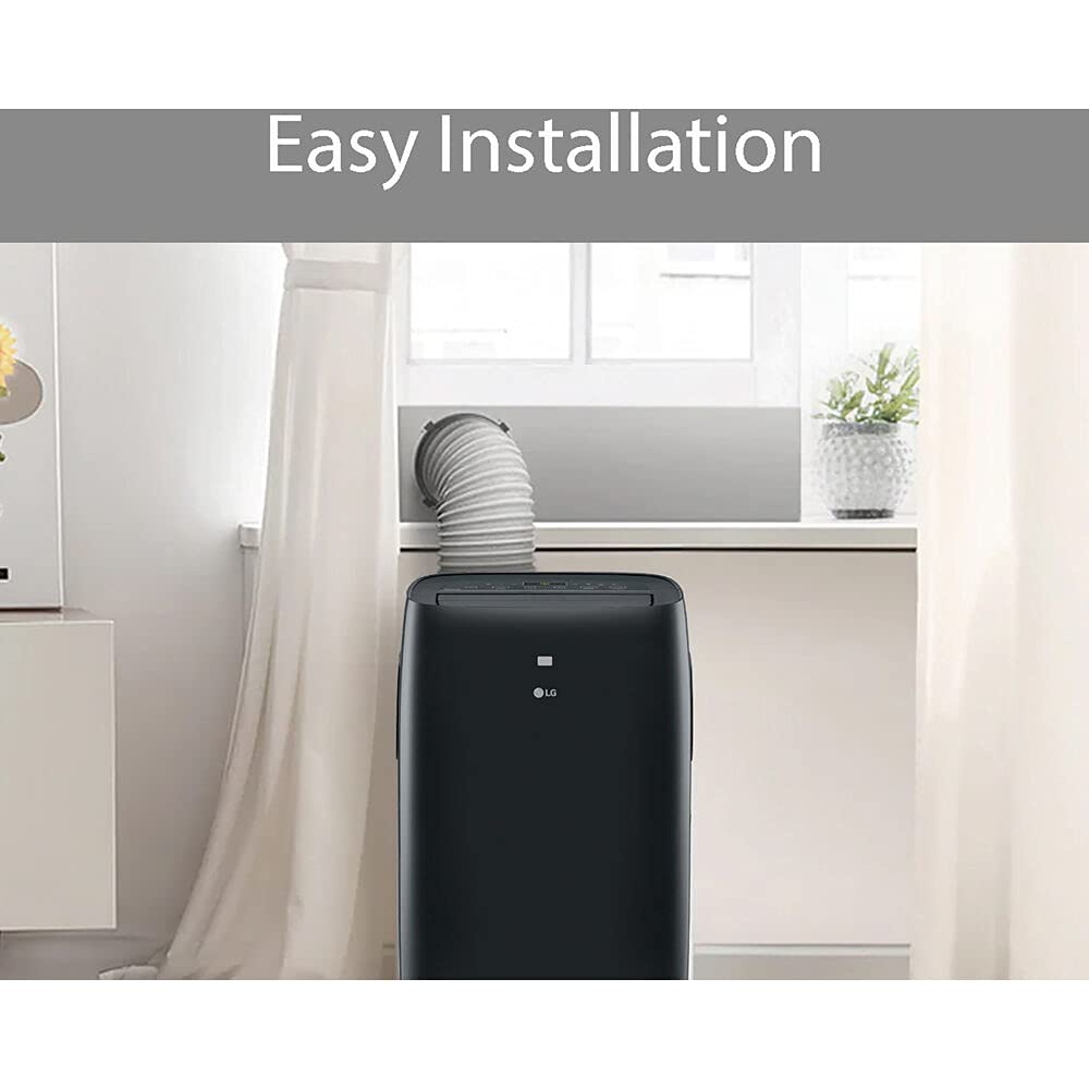 LG 8,000 BTU (DOE) 12,000 BTU (ASHRAE) Smart Portable Air Conditioner, 115V, Cools 350 Sq.Ft. (14' x 25' Room Size), Voice Control, Works with LG ThinQ, Amazon Alexa, and Hey Google