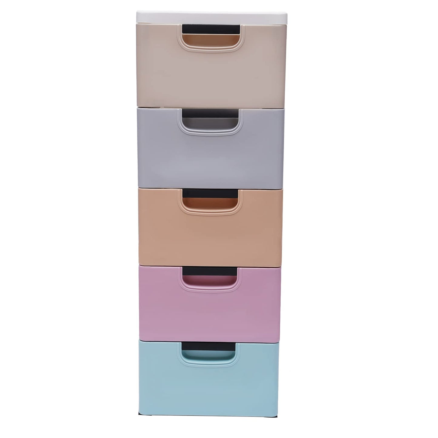 Plastic Drawer 5-layer Closet Storage Baby Clothes Organizer Plastic Dresser with Drawers Dresser Clothes Drawer Small Kids Dressers for Bedroom Clothes Playroom Furniture Toys