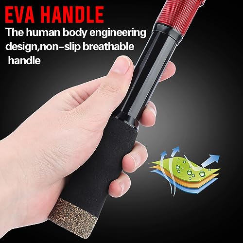 Sougayilang Portable Telescopic Fishing Rod with Carbon Fiber Material and Precision Carved Reel Seat - Suitable for Saltw...