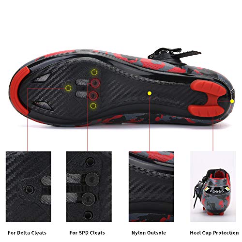 Unisex Cycling Shoes Compatible with pelaton Indoor Road Bike Riding Shoes for Men and Women Delta Cleats Clip Outdoor Pedal