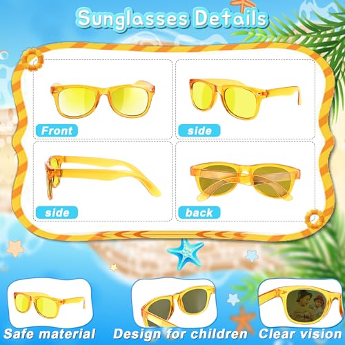 GKTZ Kids Sunglasses Party Favors - Boys Girls Age 3-8 Birthday Goodie Bags Stuffers, Neon Sunglasses with UV 400 Protecti...