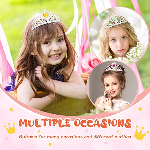 30 Pcs Princess Crown Set Tiaras for Girls Plastic Tiaras Bulk Dress up Costume Party Favors Accessories Kid Birthday