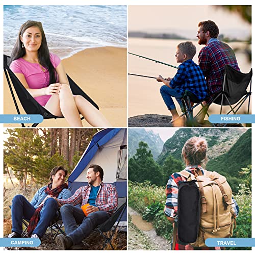Lightweight Chair Folding Camping Chairs, Backpacking Chair Ultralight Hiking Chairs, Compact Camping Chairs, 176 lbs Weig...