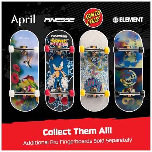 TECH DECK, Santa Cruz Pro Series Finger Board with Storage Display, Built for Pros; Authentic Mini Skateboards, Kids Toys for Ages 6 and up