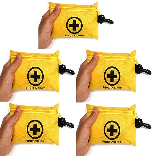 5 Packs 151 Pcs First Aid Kits Small for Survival Emergency Trauma Military Tactical Medical School Office Home Hunting Ca...