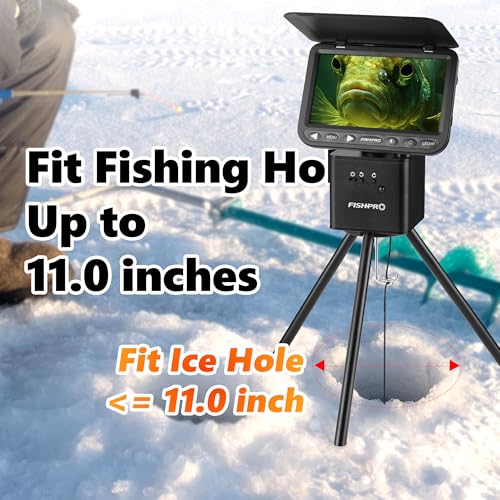 FishPRO Positioner for Underwater Fishing Camera - [Full-Aluminum] Tripod for Ice Fishing Camera Underwater, with 1/4" Til...