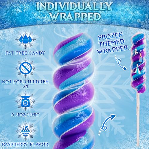 Frozen Lollipops Swirl 20pk- FrozenCandy For Frozen Party Favors & Elsa Birthday Party Decorations - Elsa And Anna Themed ...