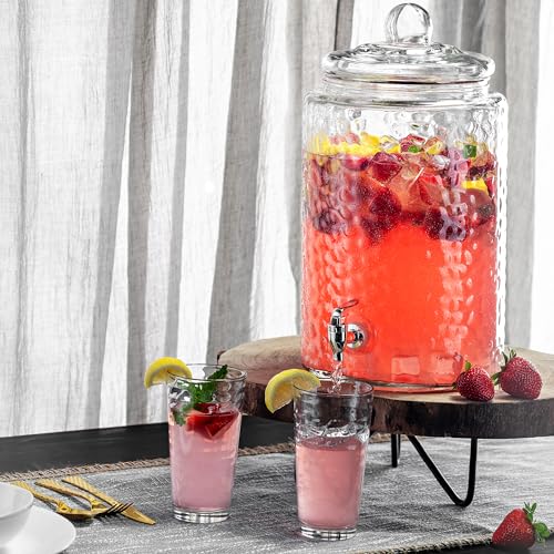 POPLASS Biscayne 18-Piece Family Drinking Glasses Set - Drinking Glassware Set with Highball Cooler, DOF (Double Old Fashi...