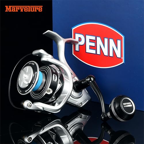 MARVELURE Foldable Power Handle for Penn Pursuit III IV, Battle DX III IV, Conflict I Spinning Fishing Reel Replacement Ha...