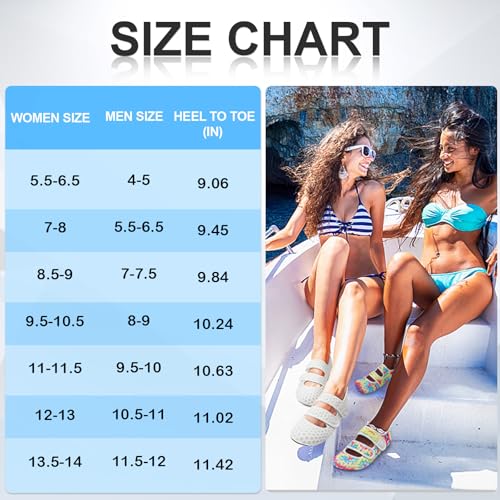 Barerun Water Shoes for Women Men Wide Barefoot Beach Swim Aqua Socks Quick Dry Pool River Sea Shoes Sandals Non-Slip