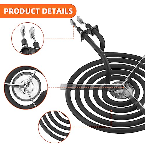 Electric Stove Burner Drip Pans WB31M19(8”) WB31M20(6”) Electric Stove Top Burner Replacement WB30M1(6") WB30M2(8") Compat...