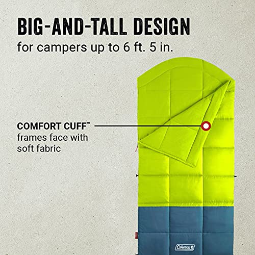 Coleman Kompact Sleeping Bag, Indoor/Outdoor Lightweight Sleeping Bag for Adults, 20°F/30°F/40°F Options for Camping, Hiki...