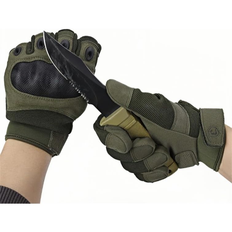 Tactical Gloves Hard Knuckle Gloves with Touchscreen Fingers Hand Gear for Hiking, Camping, Hunting, Combat, Shooting, Cyc...