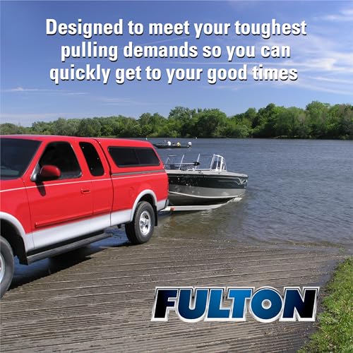 Fulton 142305 Boat Trailer Winch with 20 Foot Winch Strap with Hook, 1,800 lbs. Capacity, Single-Speed Hand Crank Winch, Solid Drum Gear System