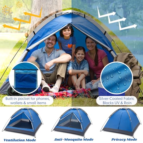 Woanger 12 Pack Bulk 2 Person Camping Tents for Homeless Lightweight Outdoor Tent with Rain Fly and Carrying Bag Waterproo...