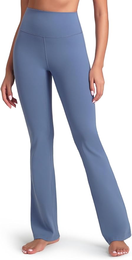 HeyNuts Harmony Flare Leggings 29"/30.5"/32.5"/34.5", High Waisted Tummy Control Wide Leg Bootcut Yoga Pants Lounge Soft
