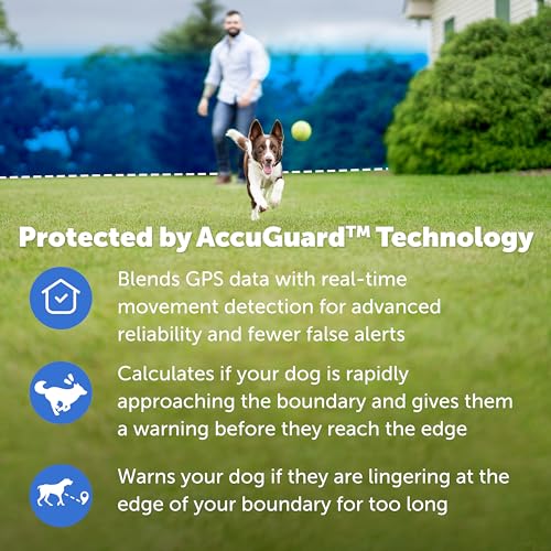 PetSafe Guardian GPS Connected Customizable Fence - Subscription-Free GPS Dog Fence for Large Yards, Create Your Own Bound...