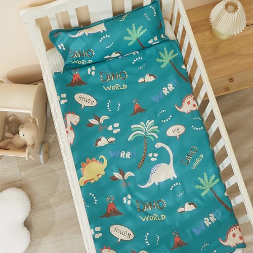 MORAIS Toddler Nap Mat with Pillow and Blanket, 52" x 20" Lightweight and Soft Nap Mat for Preschool, Daycare, Travel Slee...