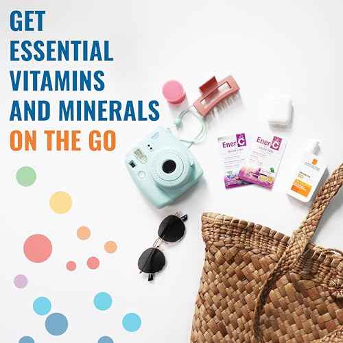 Ener-C Sugar Free Energy Orange Multivitamin Drink Mix Vitamin C 1000mg & Electrolytes - Natural Immunity Support with Real Fruit Juice Powders Non-GMO Vegan & Gluten Free - 30 Count