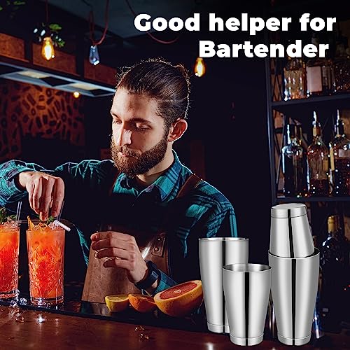 Dandat Cocktail Shaker, Professional Boston Cocktail Shaker Set, Stainless Steel Martini Drink Shakers Bartending, 18 Oz &...