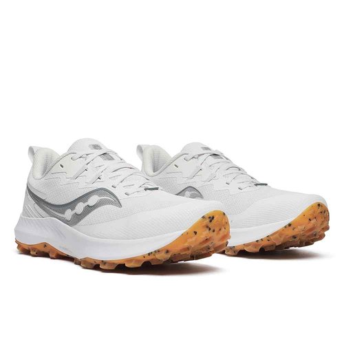 Saucony Men's Peregrine 14 Hiking Shoe, Fog/Gum, 7